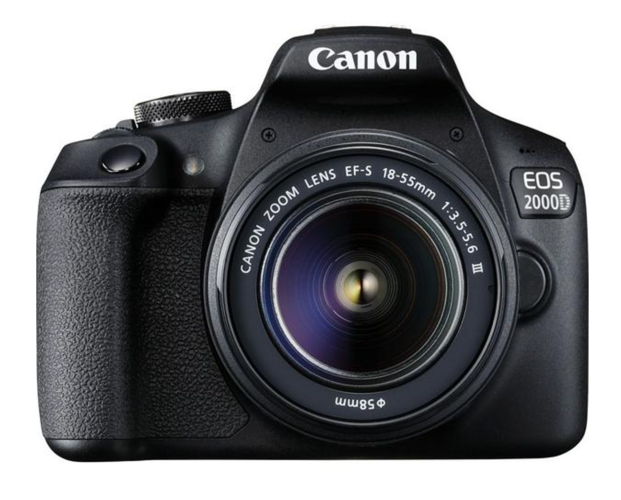 CANON EOS 2000D DSLR Camera with EF-S 18-55 mm f/3.5-5.6 III Lens